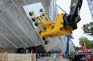 grue de levage pour formation vitrier